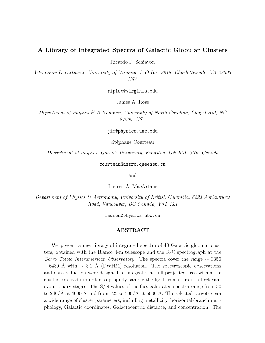 A Library of Integrated Spectra of Galactic Globular Clusters