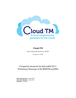 Cloud-TM Companion Document For