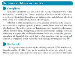 Renaissance Ideals and Values 2