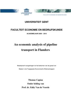 An Economic Analysis of Pipeline Transport in Flanders