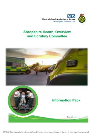 Shropshire Health, Overview and Scrutiny Committee Information Pack