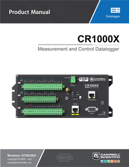 CR1000X Product Manual