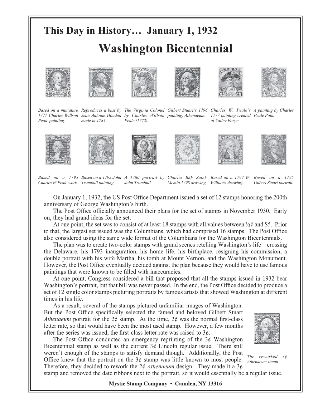 01-01-1932 Washington Bicentennial.Indd