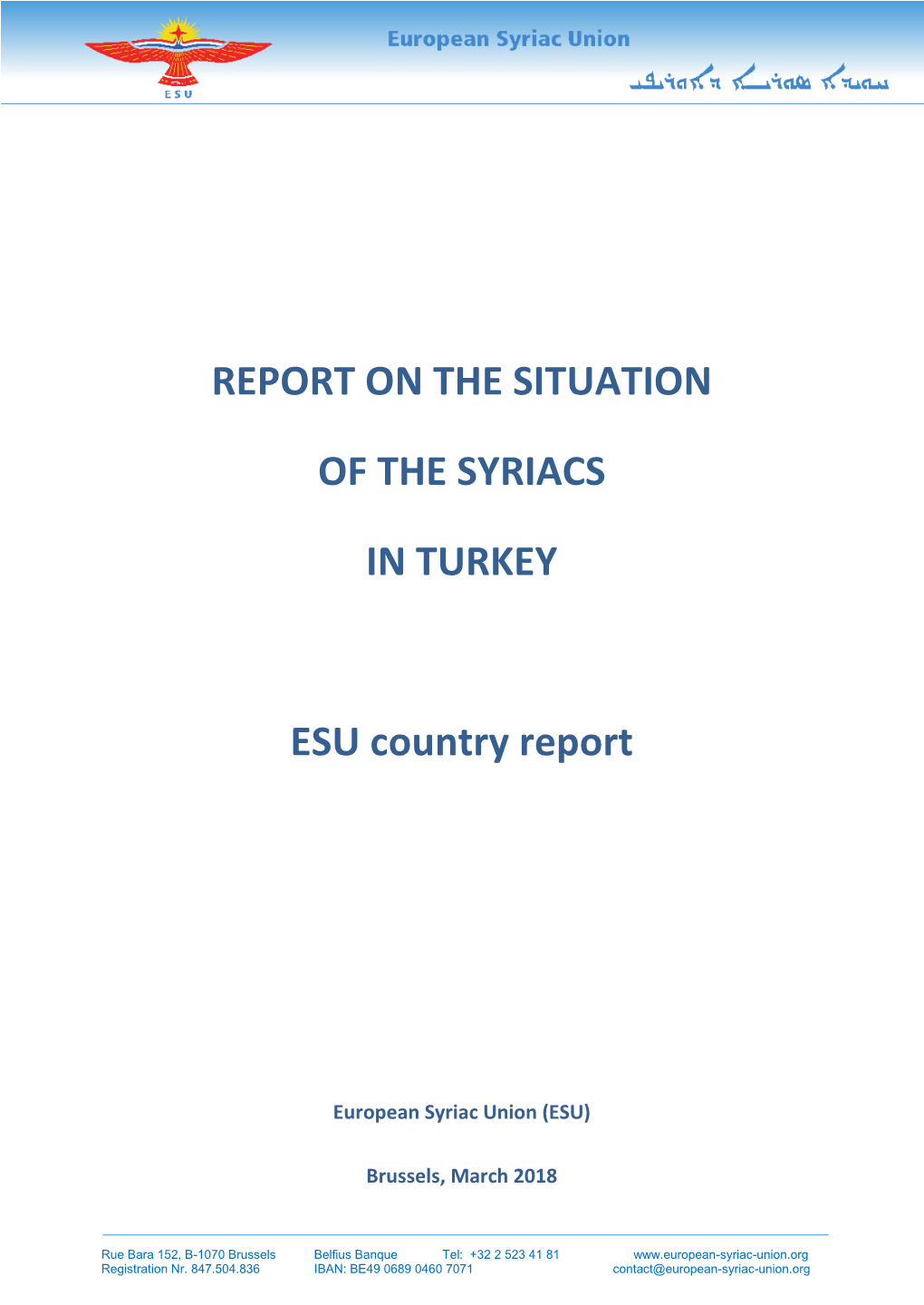 Report on the Situation Of
