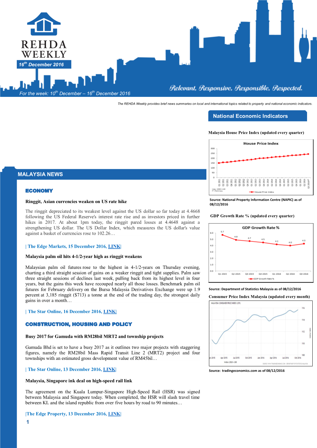 1 National Economic Indicators MALAYSIA NEWS