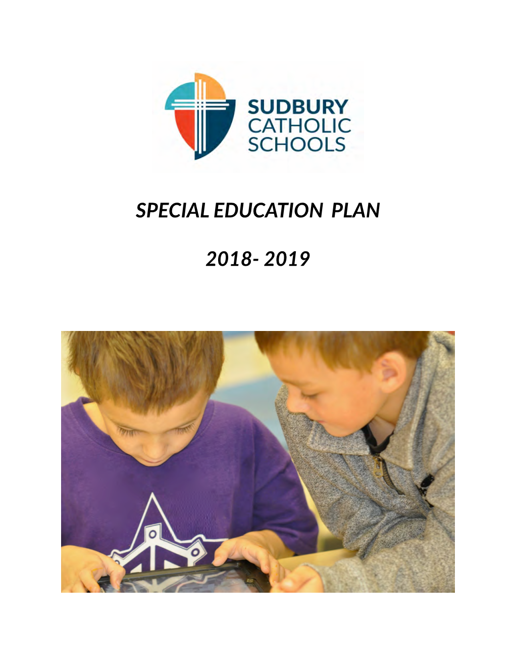 Special Education Plan 2018- 2019