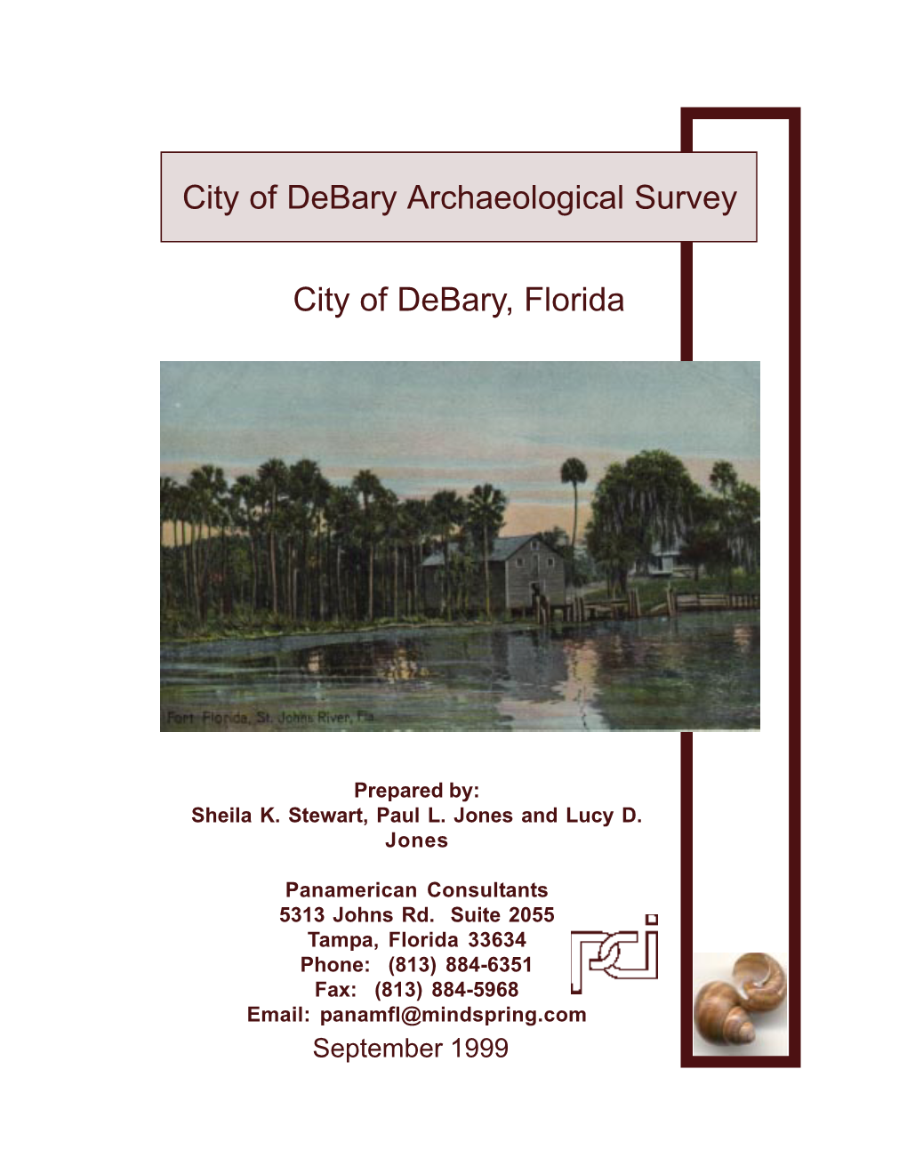 City of Debary Archaeological Survey City of Debary, Florida