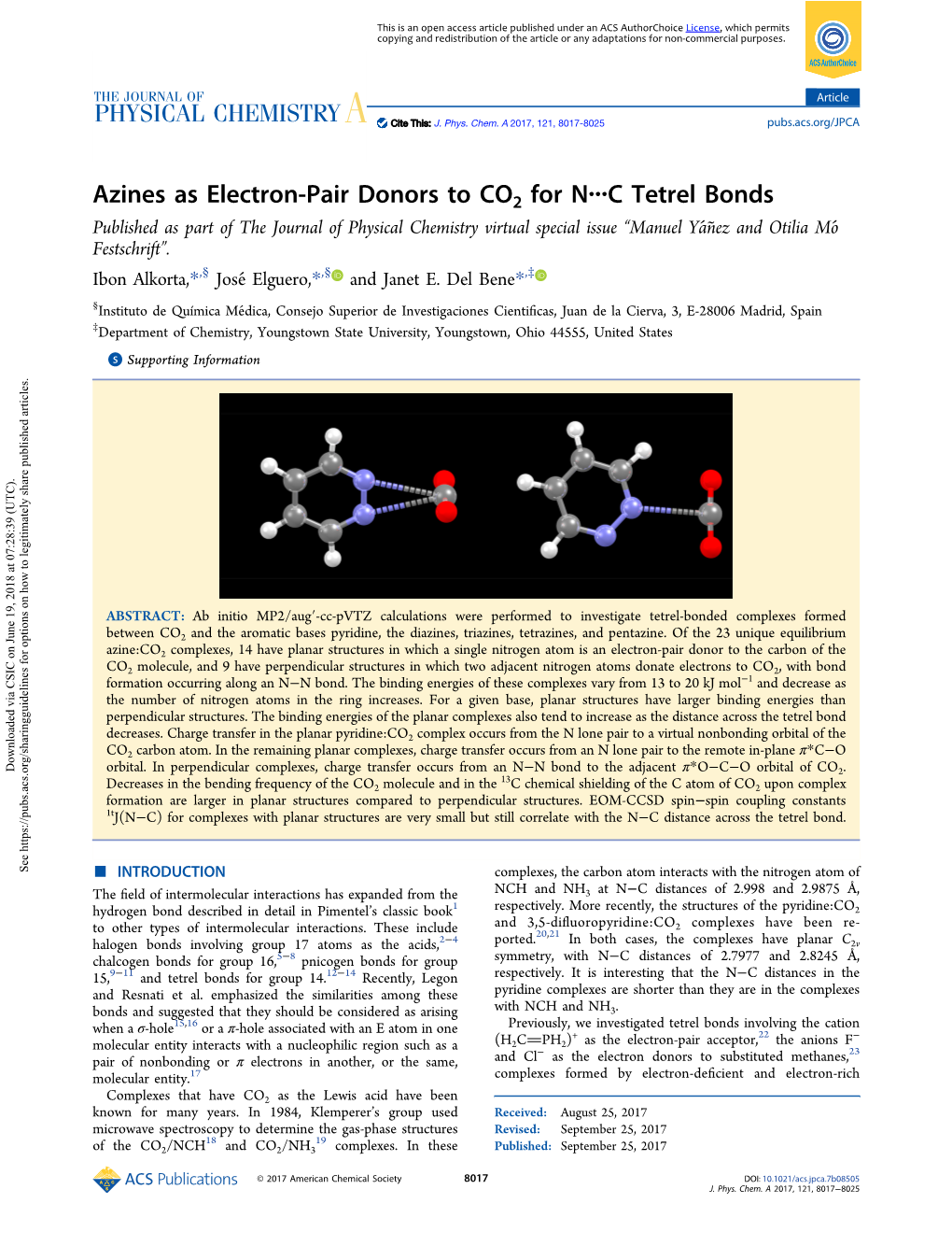 Azines As Electron-Pair Donors to CO2 for N···C Tetrel Bonds