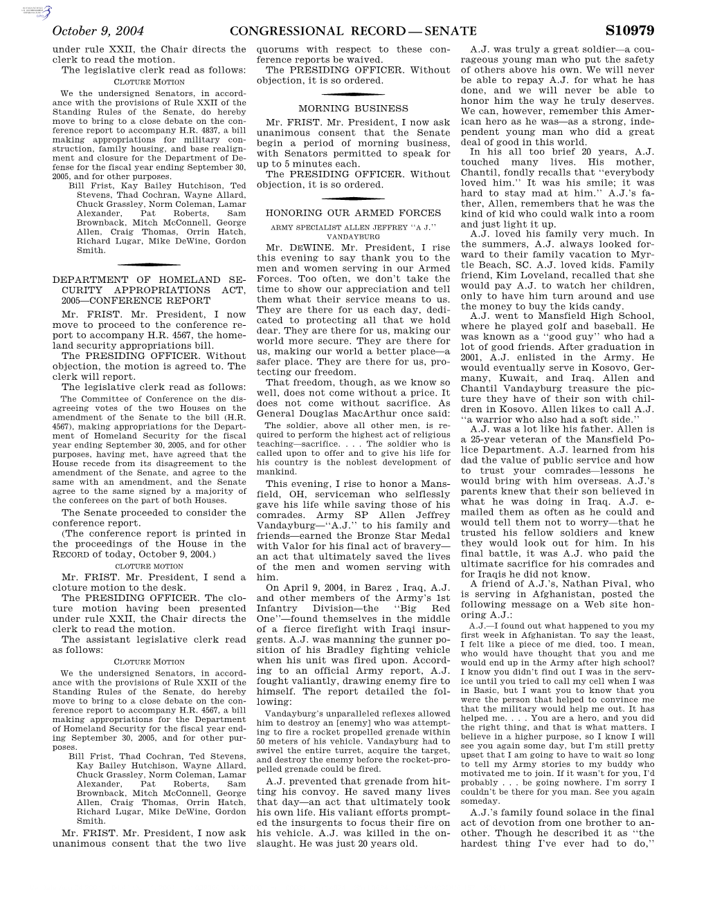 Congressional Record—Senate S10979