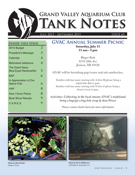 Tank Notes Tank Notes