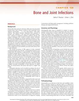 CHAPTER 128 Bone and Joint Infections