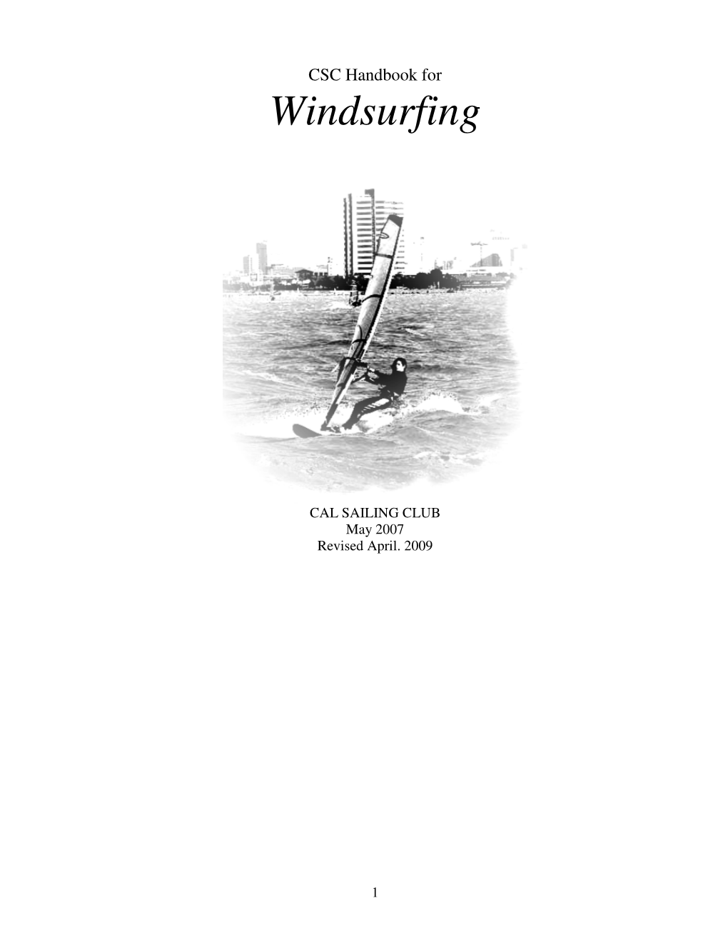 CSC Handbook for Windsurfing