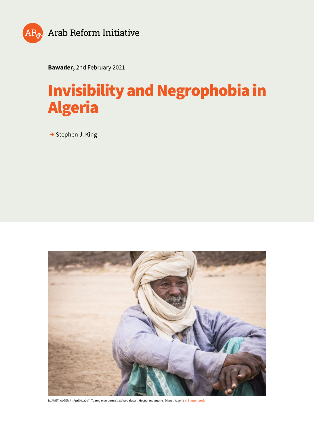 Invisibility and Negrophobia in Algeria