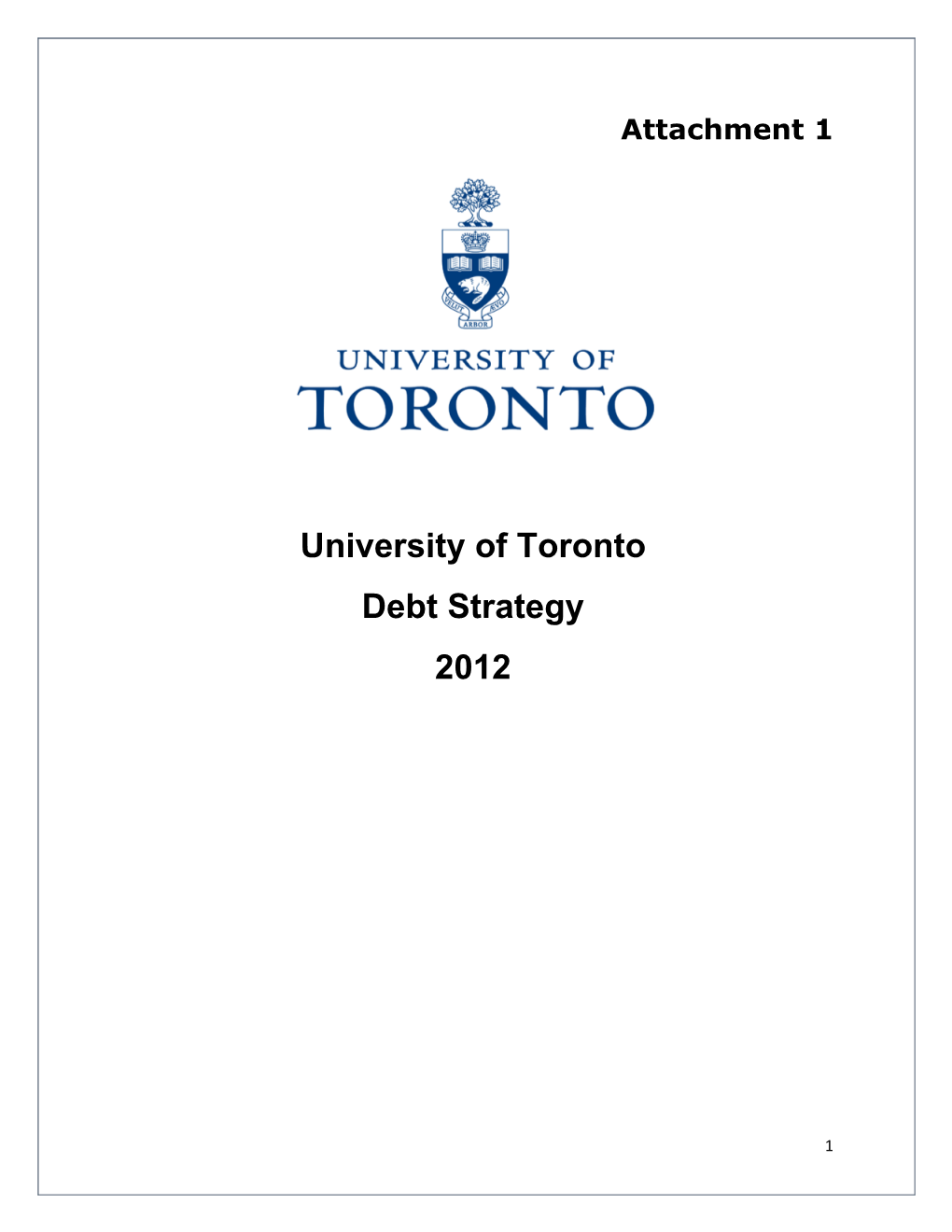 Debt Strategy 2012 Final