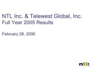NTL Inc. & Telewest Global, Inc