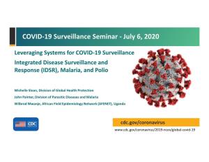 COVID-19 Surveillance Seminar - July 6, 2020