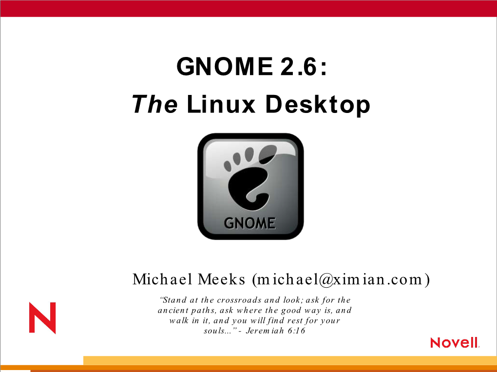 GNOME 2.6: the Linux Desktop