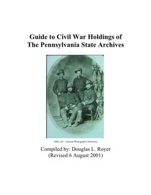 Civil War Research Guide