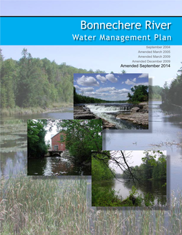 Bonnechere River Water Management Plan