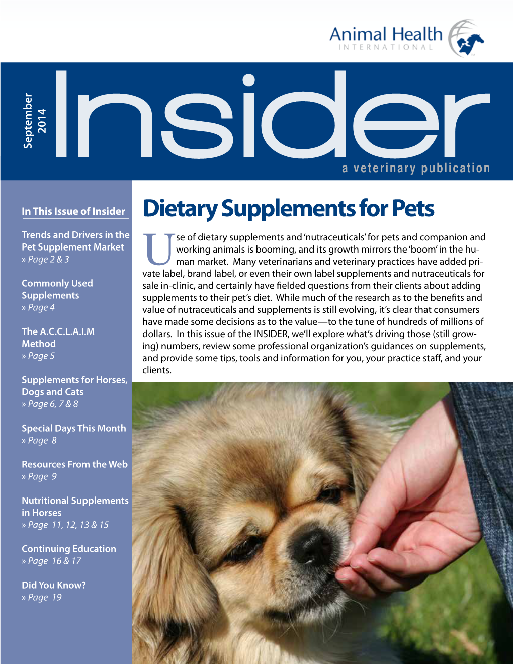 Dietary Supplements for Pets