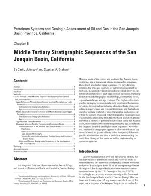 Middle Tertiary Stratigraphic Sequences of the San Joaquin Basin, California