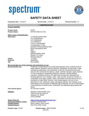 MSDS Contains All of the Information Required by the CPR
