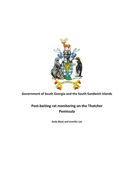 Baiting Rat Monitoring on the Thatcher Peninsula