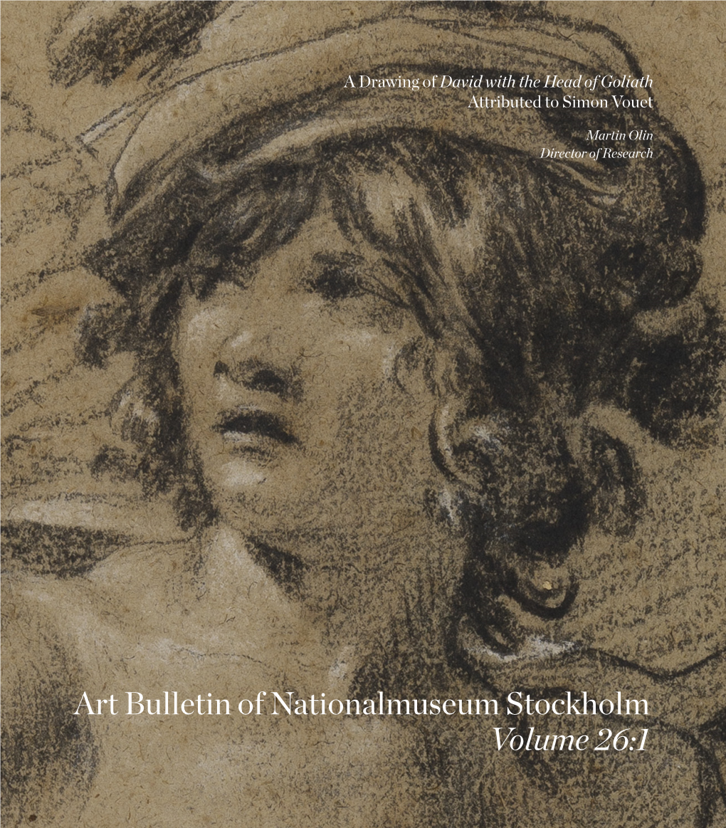 Art Bulletin of Nationalmuseum Stockholm Volume 26:1