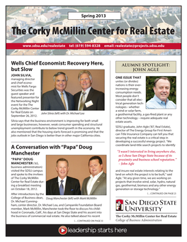 The Corky Mcmillin Center for Real Estate