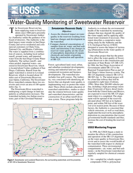 Water-Quality Monitoring of Sweetwater Reservoir