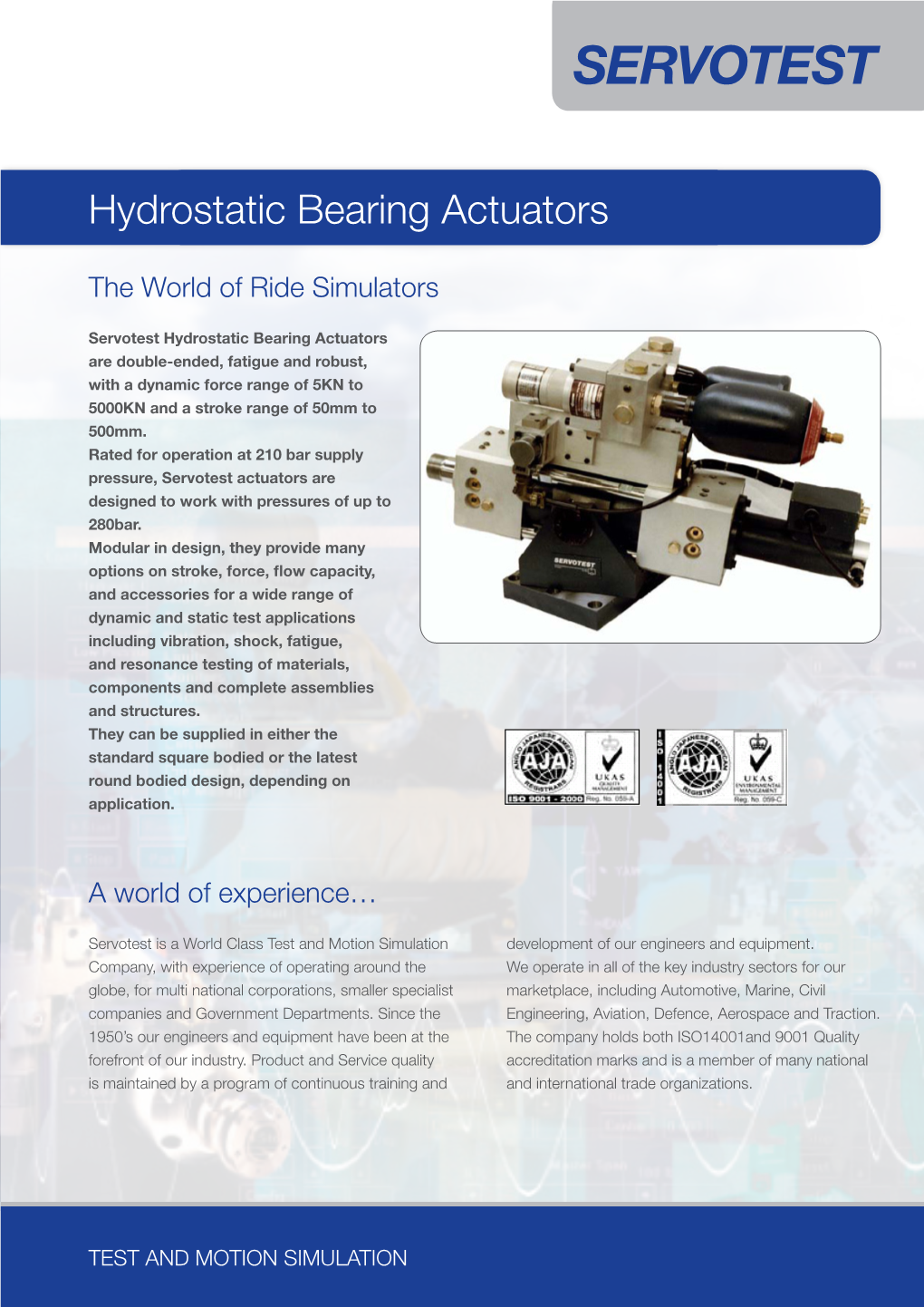 Hydrostatic Bearing Actuators