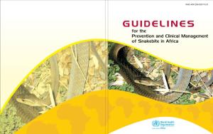 GUIDELINES for the Prevention and Clinical Management of Snakebite in Africa