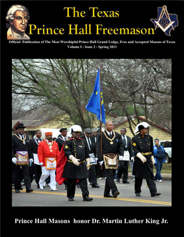 Prince Hall Masons Honor Dr. Martin Luther King Jr