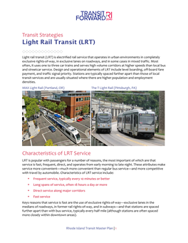 Light Rail Transit (LRT)