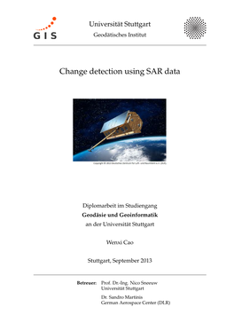 Change Detection Using SAR Data