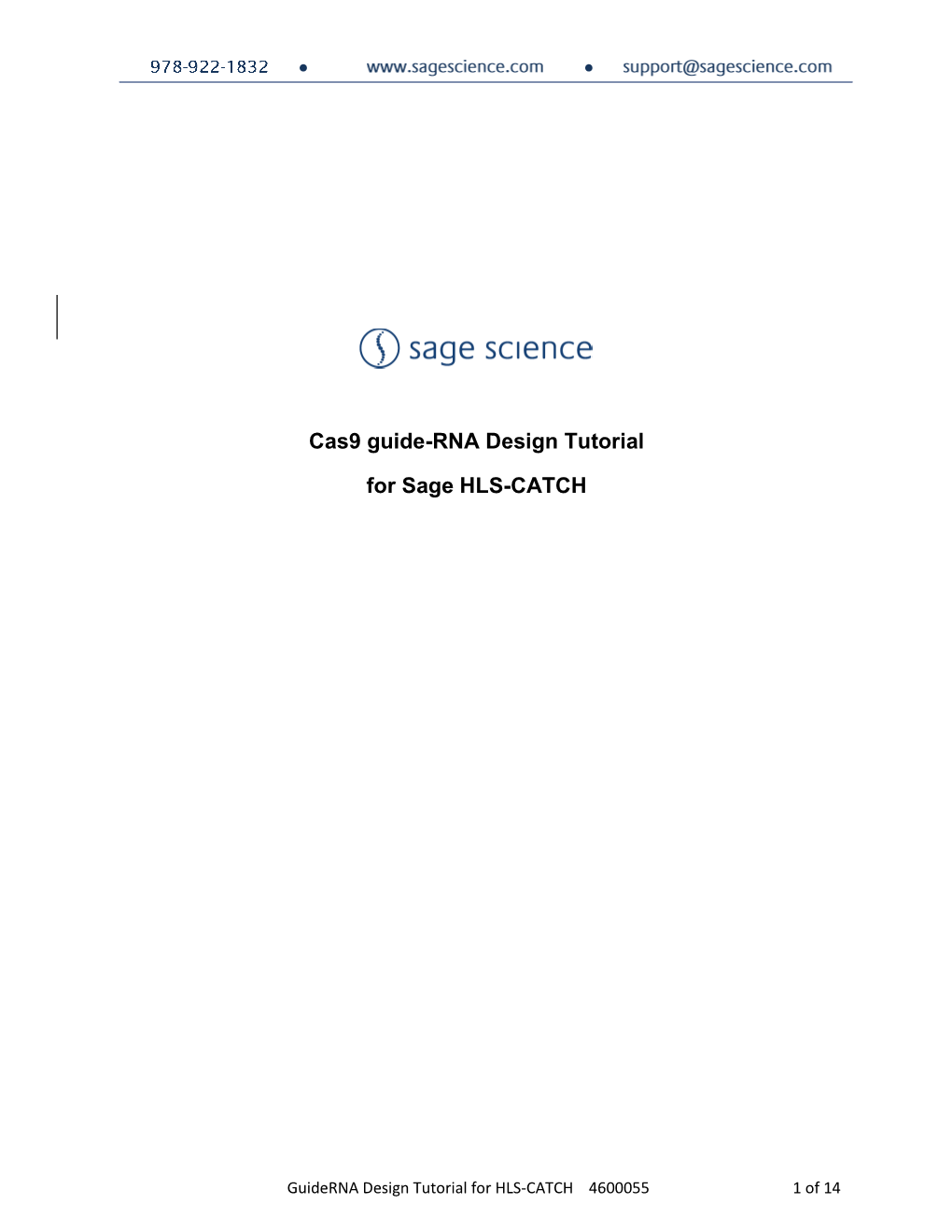 Cas9 Guide-RNA Design Tutorial