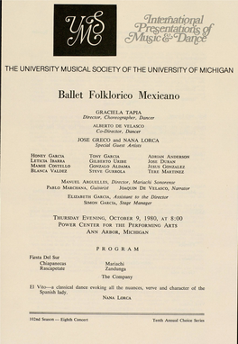 Ballet Folklorico Mexicano