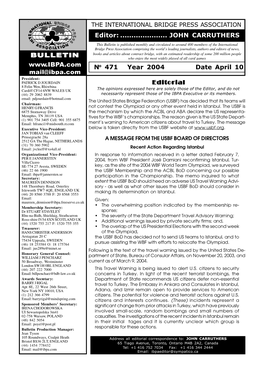 IBPA Bulletin Template December 2003