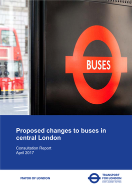 Proposed Changes to Buses in Central London