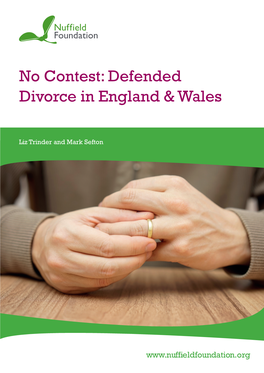 No Contest: Defended Divorce in England & Wales