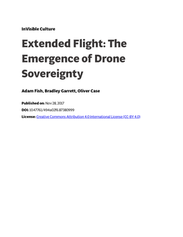 The Emergence of Drone Sovereignty