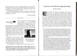 Fanny Eaton: the 'Other' Pre-Raphaelite Model' Pre ~ R2.Phadite -Related Books , and Hope That These Will Be of Interest to You and Inspire You to Further Reading