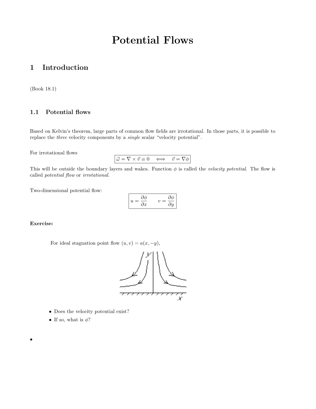 Potential Flows