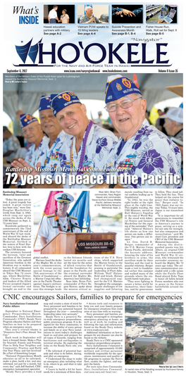 72 Years of Peace in the Pacific