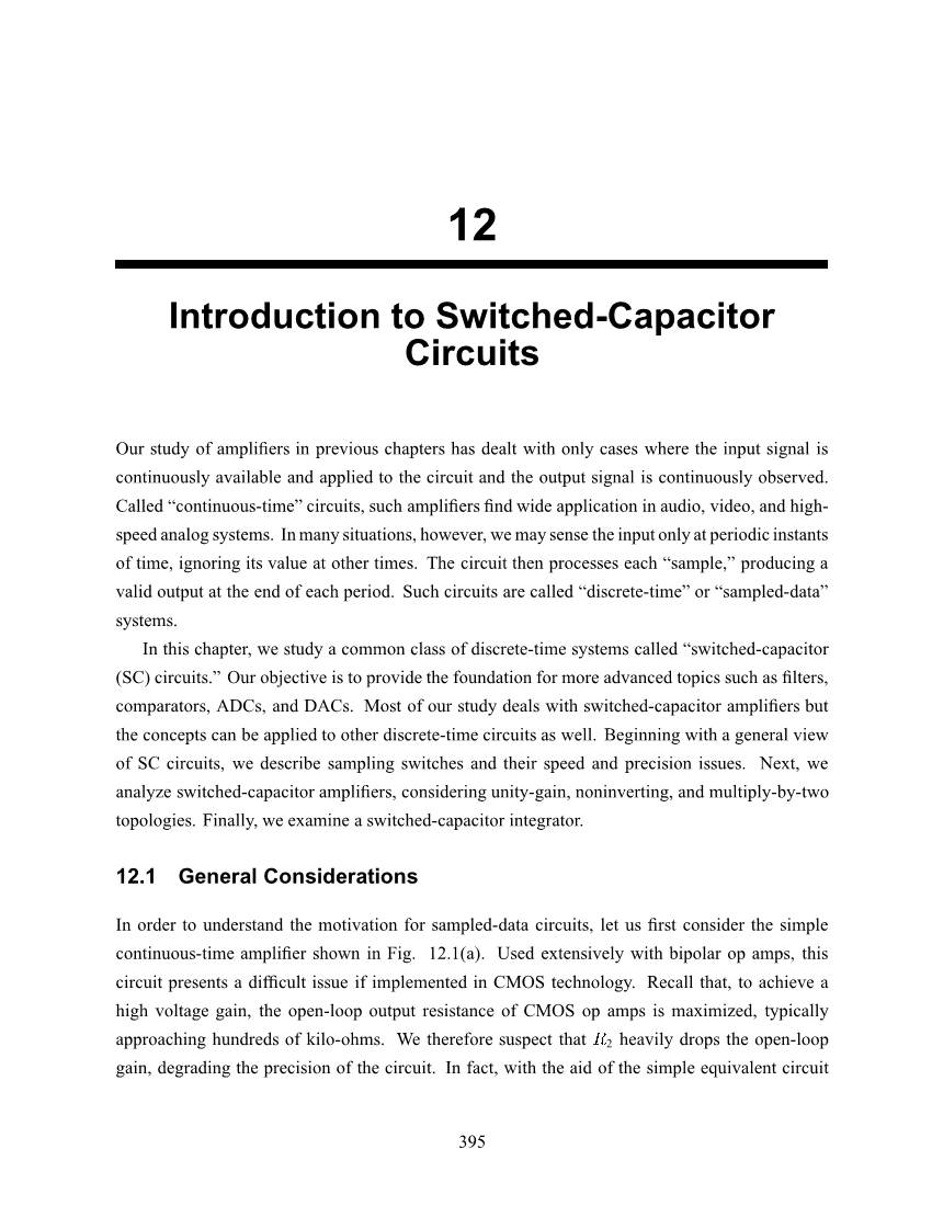 Introduction to Switched-Capacitor Circuits