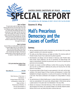Mali's Precarious Democracy and the Causes of Conflict