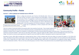 Community Profile – Pentre