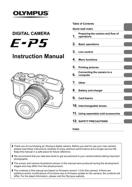 E-P5 Instruction Manual
