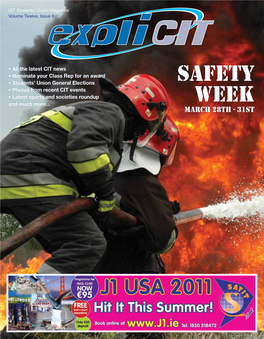 Safety Week 2011 CIT Students’ Union, Rossa Ave, Bishopstown, Cork, Ireland