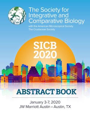 SICB 2020 Annual Meeting Abstracts